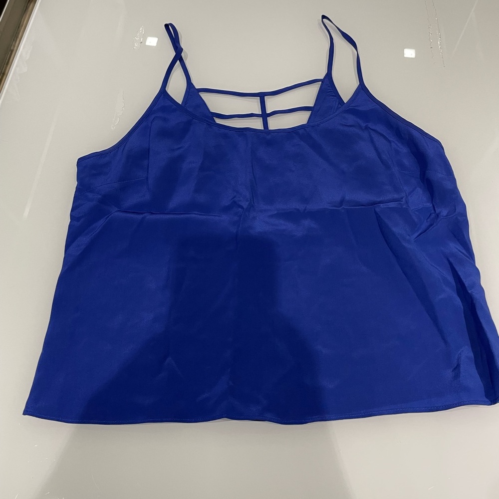 Parker Royal Blue Silk Tank size XS like new